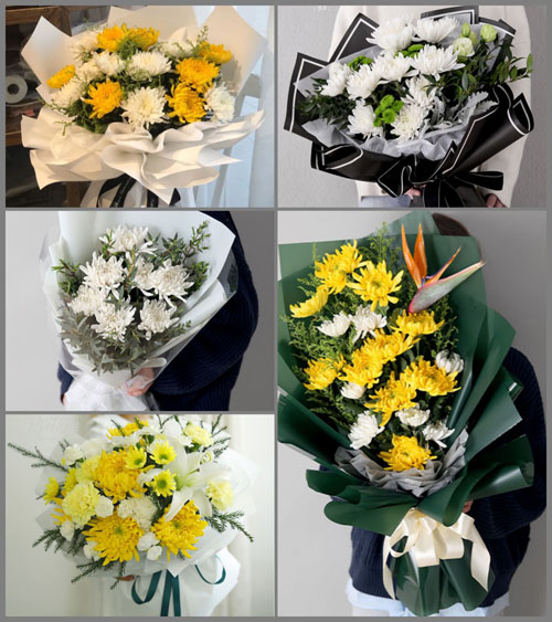 广东梅州市平远县东石镇蕉留村白事花束代送